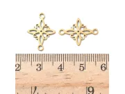 Link otel inoxidabil 304 auriu placat IP stea 19x13.5x1mm