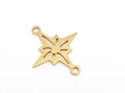 Link otel inoxidabil 304 auriu stea 18x14.5x1mm