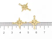 Link otel inoxidabil 304 auriu stea 18x14.5x1mm