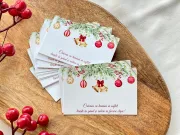 Cartonas craciun globuri 8.6x5.3cm (30buc)