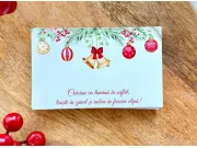 Cartonas craciun globuri 8.6x5.3cm (30buc)