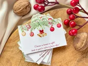 Cartonas craciun globuri 8.6x5.3cm (30buc)