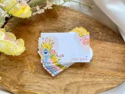 Cartonas martisor hello primavara 8.6x5.3cm (50buc)