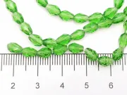 Margele cristal picatura 6x4mm verde (sirag)