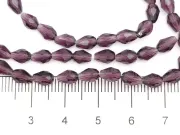 Margele cristal picatura 6x4mm mov (sirag)