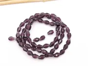 Margele cristal picatura 6x4mm mov (sirag)