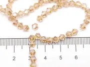 Margele cristal biconic 4mm bej AB (sirag)