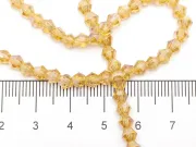 Margele cristal biconic 4mm auriu inchis AB (sirag)