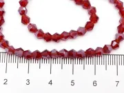 Margele cristal biconic 4mm burgundy lustered (sirag)