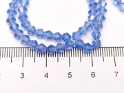 Margele cristal biconic 4mm albastru AB (sirag)