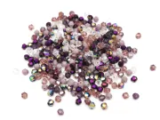 Margele cristal biconic 4mm mix rosu mov (250buc)