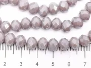 Margele cristal rondel fatetat 8x6mm lavanda opac lustered (sirag)