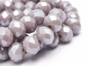 Margele cristal rondel fatetat 8x6mm lavanda opac lustered (sirag)
