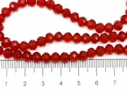 Margele cristal rondel fatetat 6x4mm bordo inchis (sirag)