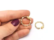 Inchizatoare cubic zirconia 20mm auriu