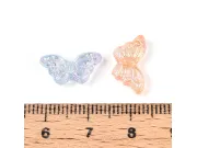 Margele acrilice fluture 15x8mm mix (20buc)