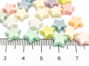 Margele acrilice steluta 9.5x9mm mix sidefat (20buc)