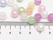 Margele acrilice fosforescente rotunde 8mm mix  (20buc)