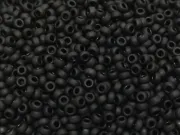 Miyuki Rocailles Rotunde 15/0 Matte Black (10g)
