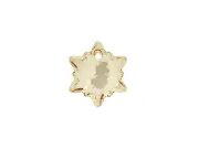 Pandantiv sticla fulg de nea 14mm sampanie