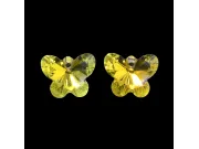 Pandantiv sticla fluture 14x12mm transparent AB