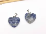 Pandantiv blue spot jasper inima 26x20mm