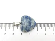 Pandantiv blue spot jasper inima 26x20mm