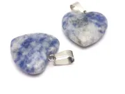 Pandantiv blue spot jasper inima 26x20mm