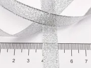 Panglica organza argintiu latime 10mm (22m)