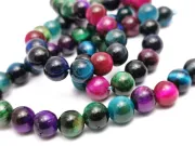 Sirag Ochi de tigru sfere 6mm multicolor