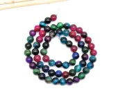 Sirag Ochi de tigru sfere 6mm multicolor