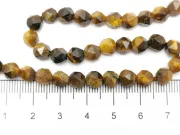 Sirag scurt Ochi de tigru fatetat 6x5mm