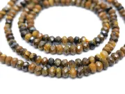 Sirag ochi de tigru rondel microfatetat 3x2mm