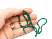 Margele cristal rondel 3x2mm verde opal (sirag)