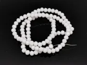 Margele cristal rondel fatetat 4x3mm alb opac (sirag)