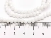 Margele cristal rondel fatetat 4x3mm alb opac (sirag)