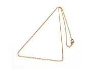 Lant otel inoxidabil 304 auriu placat IP cu inchizatoare, lungime 74cm