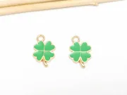 Charm auriu 17x12mm trifoi