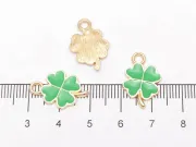 Charm auriu 17x12mm trifoi