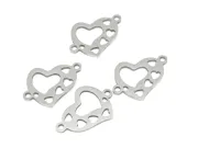 Link otel inoxidabil inima 17x12mm