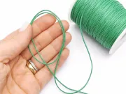 Rola ata bumbac cerata grosime 1mm verde (80m)