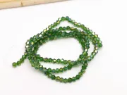 Margele cristal biconic 2x3mm verde AB (sirag)