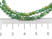 Margele cristal biconic 2x3mm verde brad AB (sirag)