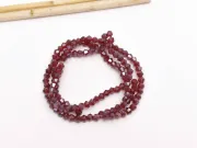 Margele cristal biconic 2x3mm burgundy lustered (sirag)
