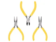 Set 3 clesti pentru bijuterii galben