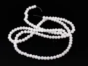 Margele cristal rondel 2.5x2mm alb opac lustered (sirag)