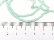 Margele cristal rondel 2.5x2mm verde menta opac lustered (sirag)