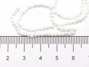 Margele cristal rondel 2.5x2mm alb opac lustered (sirag)