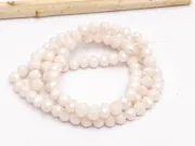 Margele cristal rondel fatetat 4x3mm silk opac lustered (sirag)