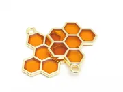 Charm fagure auriu 21x17mm